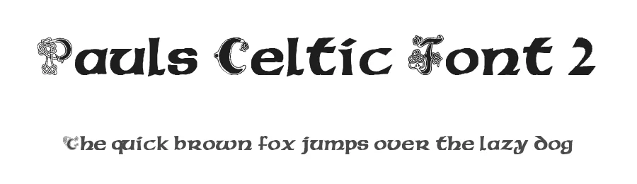 Pauls Celtic Font 2 by Tattoo Paul — Blackletter Font