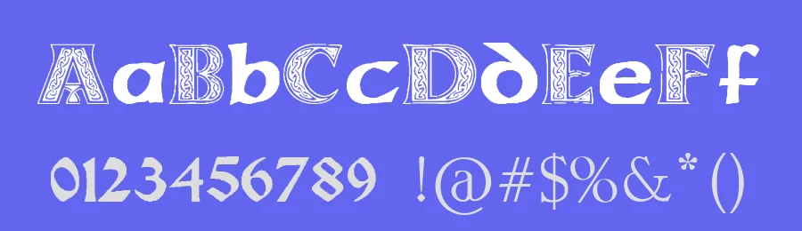 Pauls Celtic Font 3 by Tattoo Paul — Blackletter Font — thumbnail 3