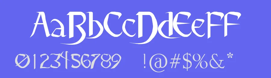 Pauls Heartless by Tattoo Paul — Blackletter Font — thumbnail 3