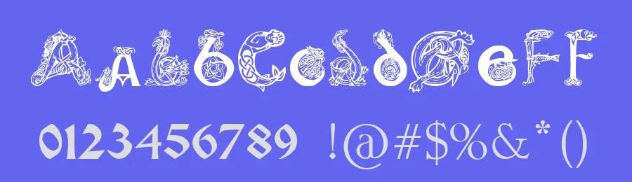 Pauls Illuminated Celtic by Tattoo Paul — Blackletter Font — thumbnail 3