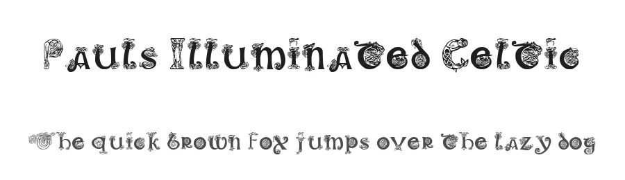 Pauls Illuminated Celtic by Tattoo Paul — Blackletter Font