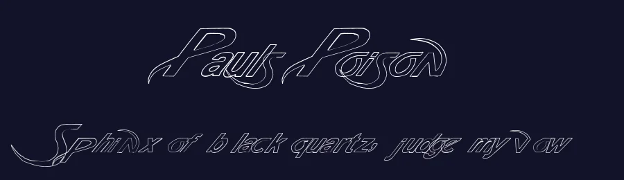 Pauls Poison by Tattoo Paul — Decorative Font — thumbnail 2