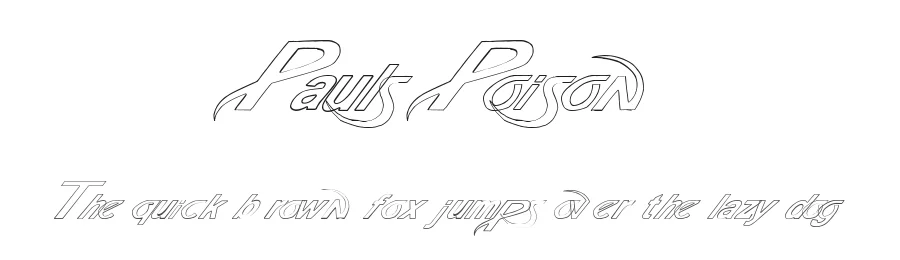 Pauls Poison by Tattoo Paul — Decorative Font