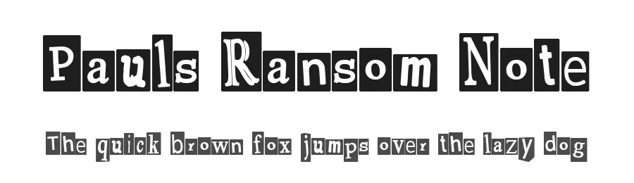 Pauls Ransom Note