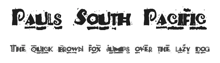 Pauls South Pacific by Tattoo Paul — Decorative Font