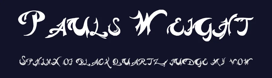 Pauls Weight by Tattoo Paul — Blackletter Font — thumbnail 2