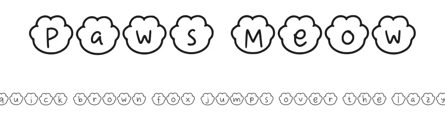 Paws Meow by Aisyah — Decorative Font