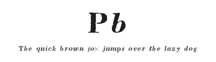 Pb by Ward Zwart — Decorative Font