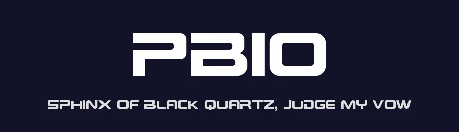 Pbio by Gregor Adams — Display Font — thumbnail 2