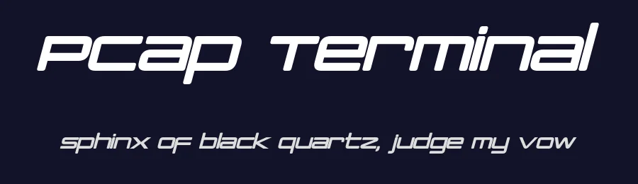 PCap Terminal by Pixel Sagas — Display Font — thumbnail 2