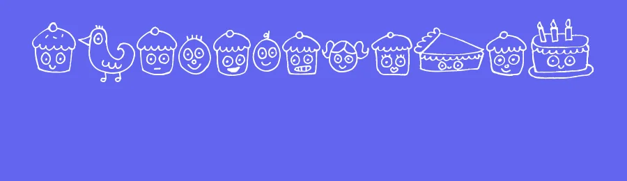 Pea Jelene's Doodles by Jelene Morris — Dingbats Font — thumbnail 3