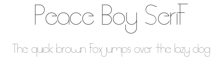 Peace Boy Serif