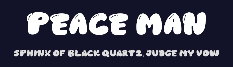Peace Man by Origin Type — Decorative Font — thumbnail 2