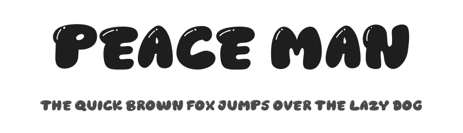 Peace Man by Origin Type — Decorative Font