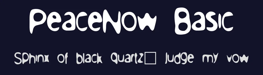 PeaceNow Basic by Dibujado — Decorative Font — thumbnail 2