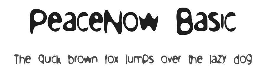 PeaceNow Basic by Dibujado — Decorative Font