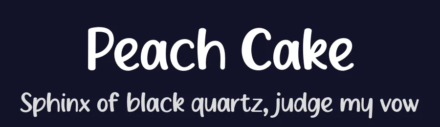 Peach Cake by MJType — Decorative Font — thumbnail 2