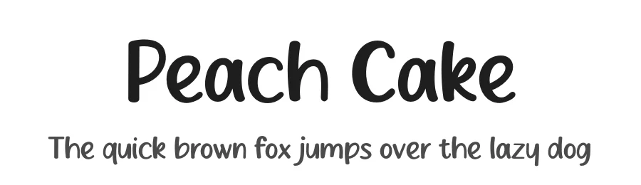 Peach Cake by MJType — Decorative Font