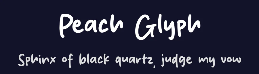 Peach Glyph by Origin Type — Script Handwritten Font — thumbnail 2