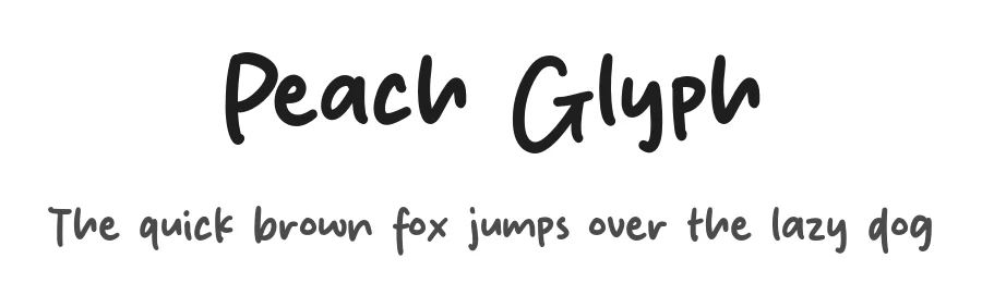 Peach Glyph