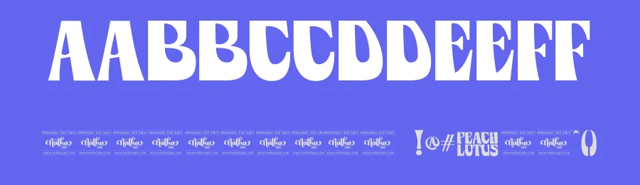 Peach Lotus by Nathatype — Decorative Font — thumbnail 3