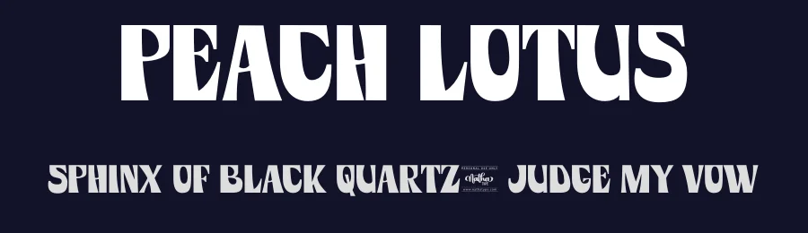 Peach Lotus by Nathatype — Decorative Font — thumbnail 2