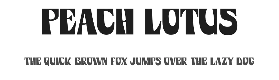 Peach Lotus by Nathatype β Decorative Font