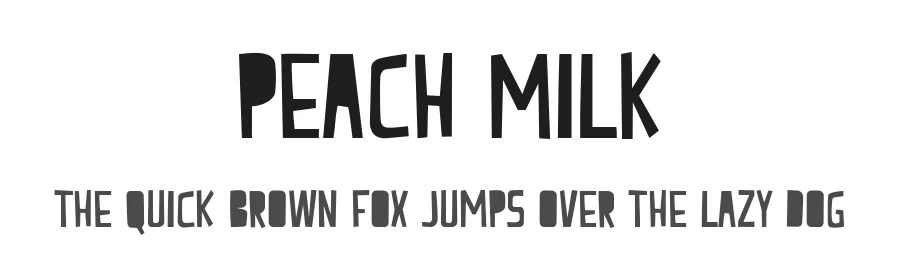 Peach Milk by Frederic β Decorative Font