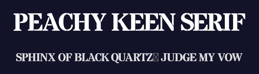 Peachy Keen Serif by ReveryWorks — Decorative Font — thumbnail 2