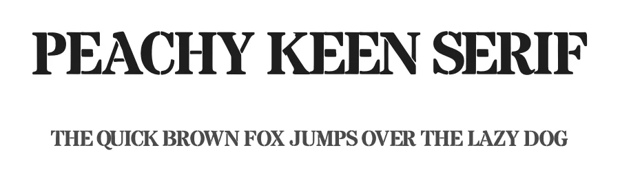 Peachy Keen Serif by ReveryWorks — Decorative Font