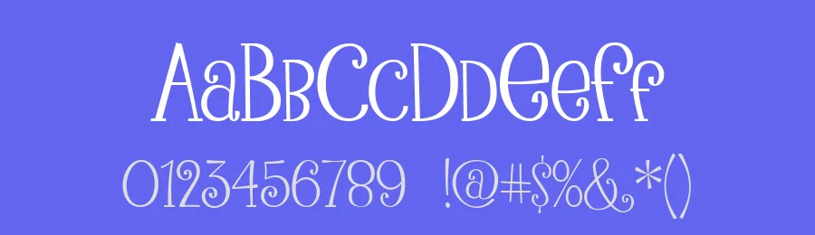 Peanutbutter Smoothies by Emily Spadoni — Decorative Font — thumbnail 3