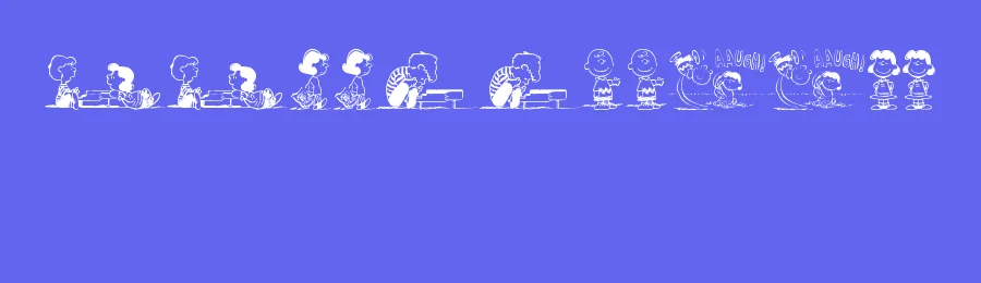 Peanuts Gang Dings by Jbs — Dingbats Font — thumbnail 3