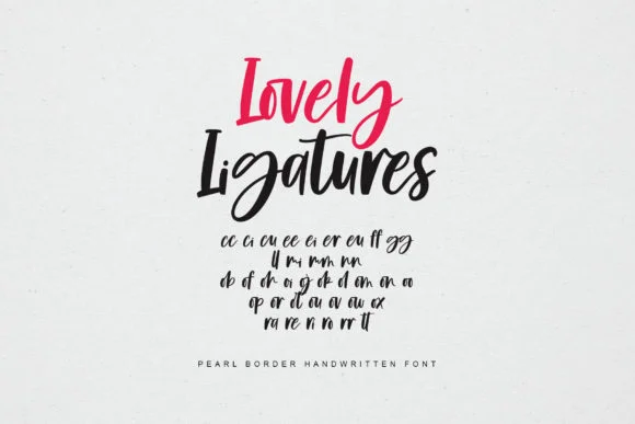 Pearl Border Font by Fourlines.design — Script Handwritten Font — thumbnail 9