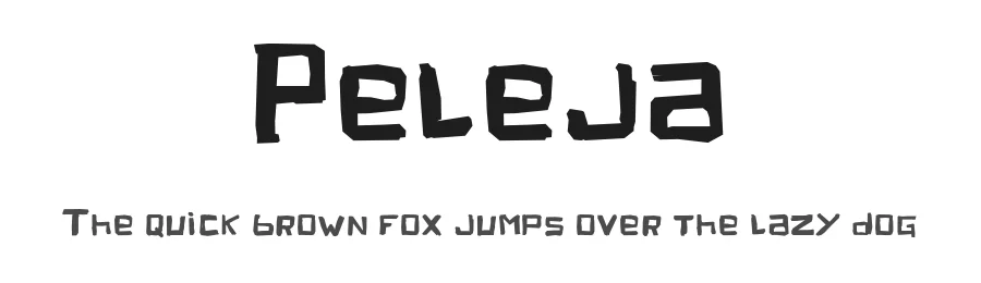 Peleja by Bruno de Souza Leão — Decorative Font