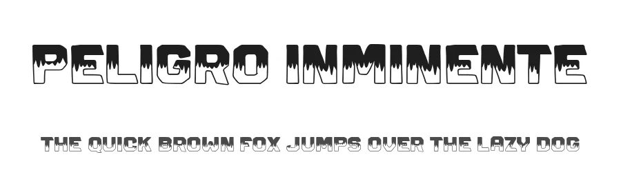Peligro Inminente by Woodcutter — Decorative Font