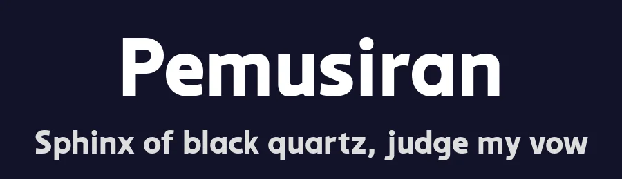 Pemusiran by Wildan Type — Sans Serif Font — thumbnail 2