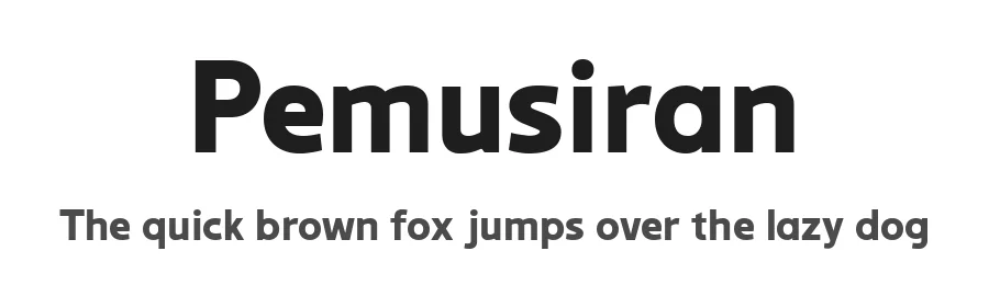 Pemusiran by Wildan Type — Sans Serif Font