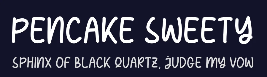 Pencake Sweety by Perspectype Studio - Letterena.com — Script Handwritten Font — thumbnail 2