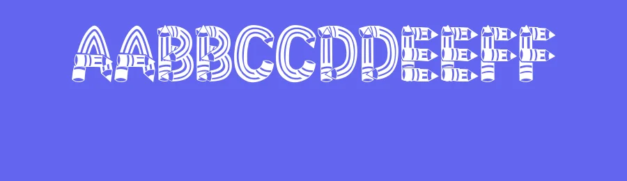 Pencil Letters by Vladimir Nikolic — Decorative Font — thumbnail 3