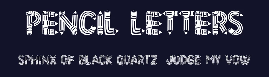 Pencil Letters by Vladimir Nikolic — Decorative Font — thumbnail 2