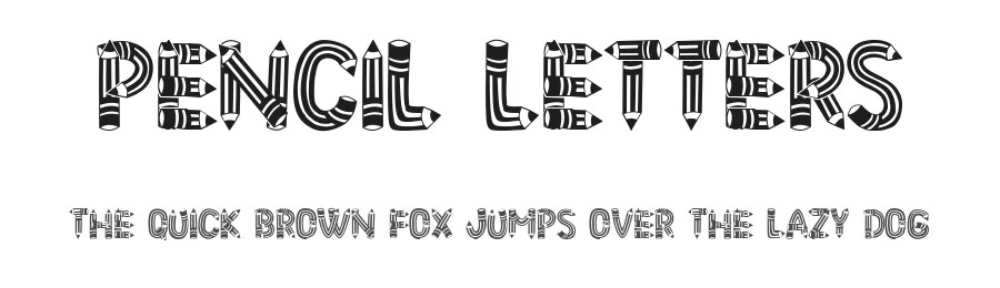 Pencil Letters by Vladimir Nikolic — Decorative Font