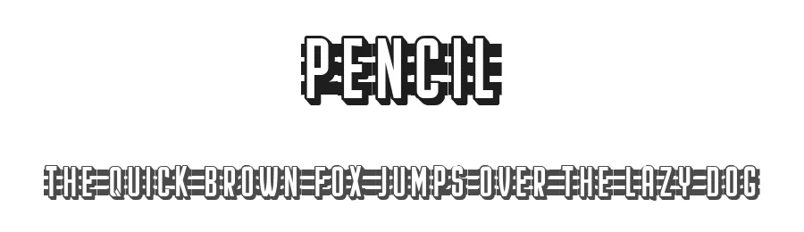 Pencil by Vladimir Nikolic — Decorative Font