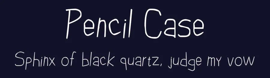 Pencil Case by L. L. Plum — Script Handwritten Font — thumbnail 2