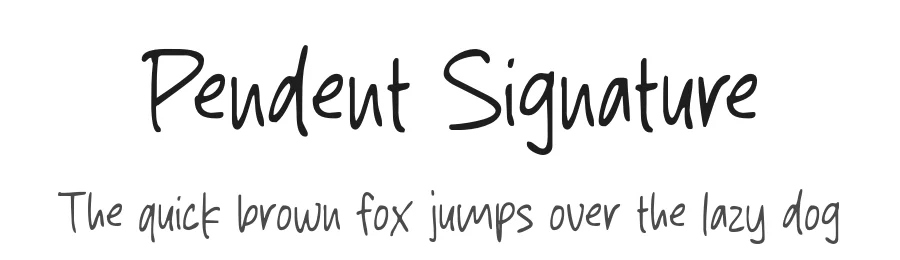 Pendent Signature