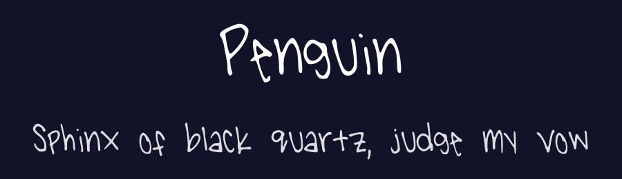Penguin by Fletcher — Script Handwritten Font — thumbnail 2