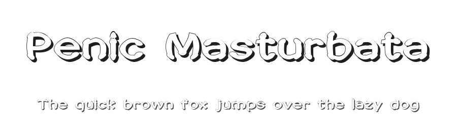 Penic Masturbata by GemFonts / Typotheticals — Decorative Font