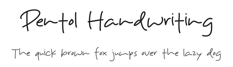 Pentol Handwriting