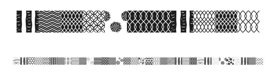 Peoni Patterns by Emily Lime Design — Dingbats Font