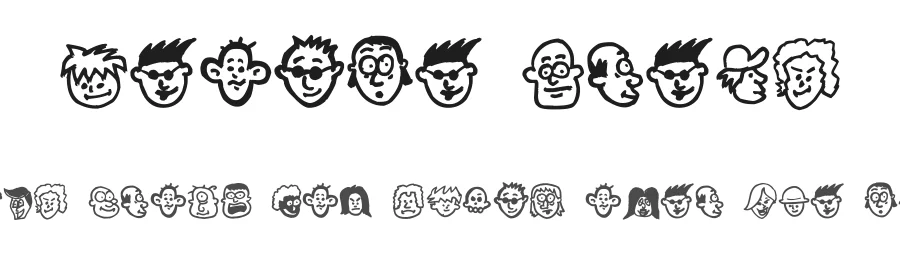 People Freak by Fred Lobo β Dingbats Font