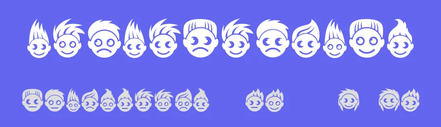 Peoples by Vladimir Nikolic — Dingbats Font — thumbnail 3